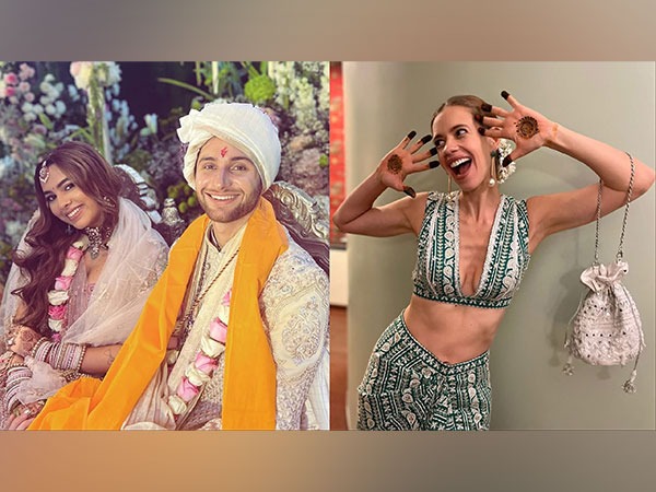 Kalki Koechlin and the newly married couple Aaliyah Kashyap and Shane Gregoire (Image source: Instagram/@kalkikanman)