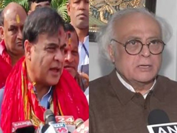 Assam CM Himanta Biswa Sarma and Congress MP Jairam Ramesh (Photo/ANI) 