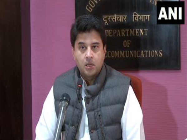 Union Minister for Communications, Jyotiraditya M. Scindia (Photo/ANI)