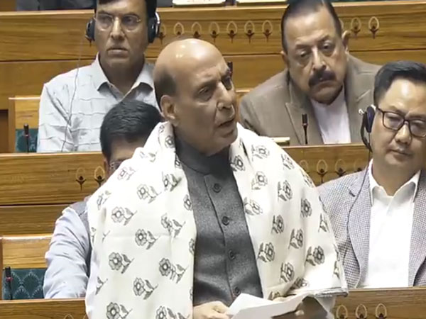 Rajnath Singh in Lok Sabha (Photo/ANI)