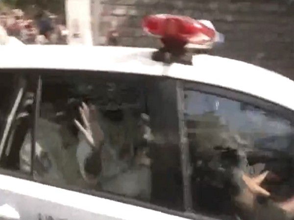 Allu Arjun being taken to hospital from Chikkadpally police station (Photo/ANI)