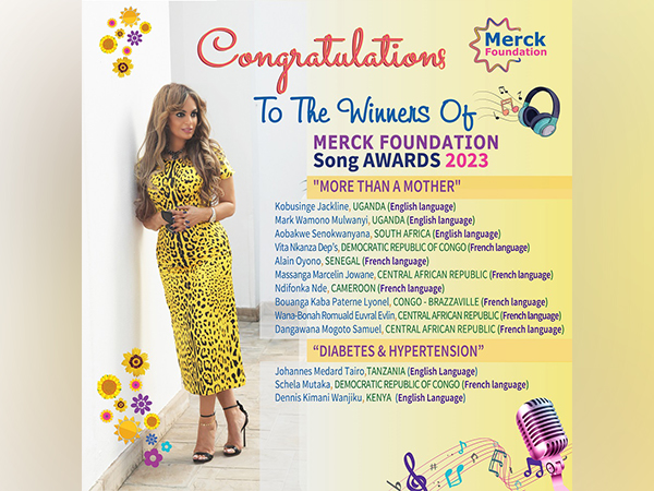 Senator, Dr. Rasha Kelej, CEO of Merck Foundation congratulates the Song Award Winners of 