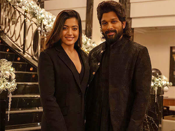 Actors Allu Arjun and Rashmika Mandanna (Image source: X)