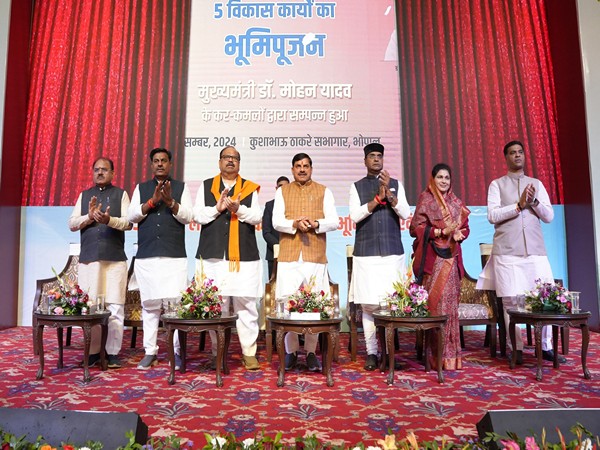 MP CM Mohan Yadav performing Bhoomi-Pujan (Photo/X @CMMadhyaPradesh)