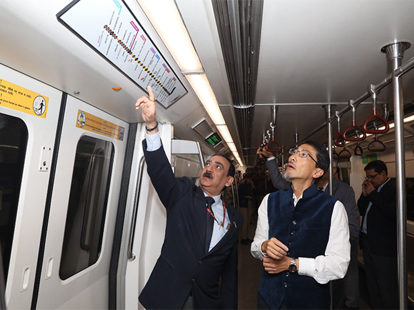 Ono Keiichi, Ambassador of Japan to India in Delhi Metro (Image: X)