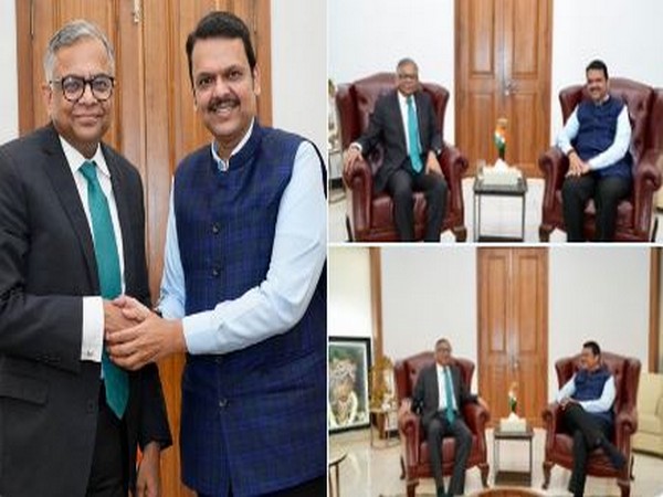 Tata Sons Chairman N Chandrasekaran and Maharashtra Chief Minister Devendra Fadnavis (Image: X/@Dev_Fadnavis)