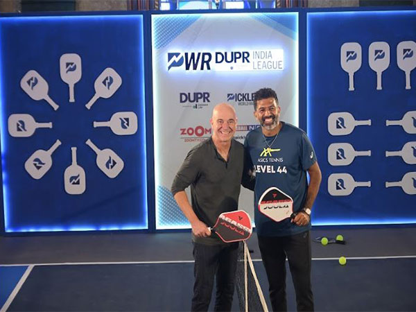 Andre Agassi and Rohan Bopanna. (Photo- PWR)