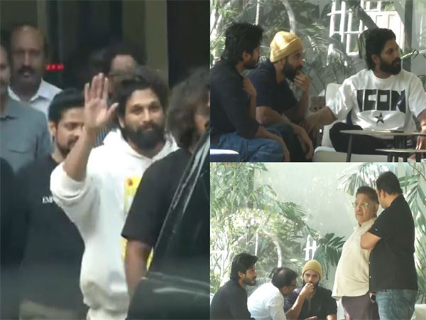 Stills from Allu Arjun's residence (Photo/ANI)