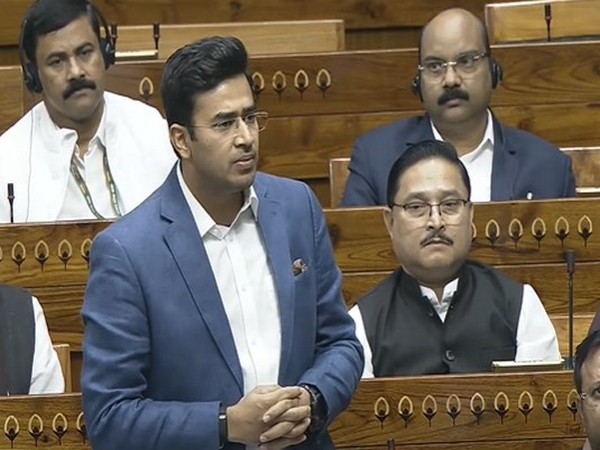 BJP MP Tejasvi Surya (Photo Credit: Sansad TV)