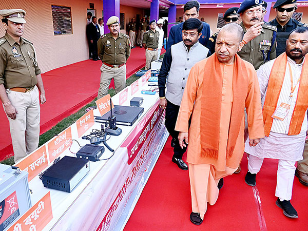 Uttar Pradesh CM Yogi Adityanath reviews preparations at Mahakumbh (Photo/ANI)