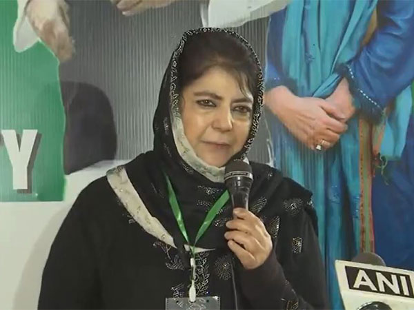  People's Democratic Party (PDP) President Mehbooba Mufti. (Photo/ANI)