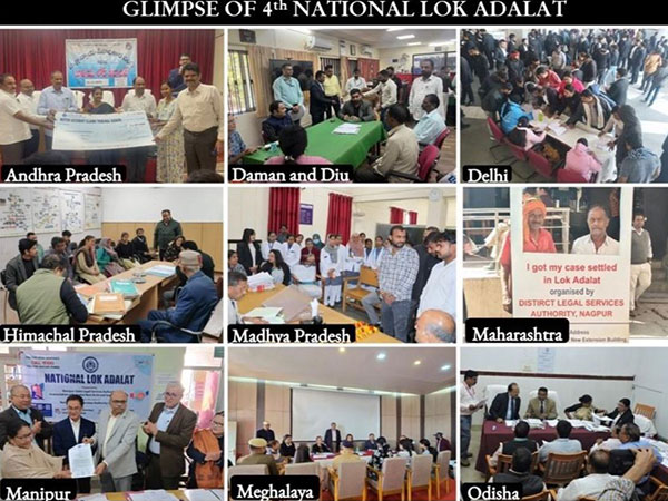 4th National Lok Adalat 2024 resolving 1.45 crore cases (Photo/ANI)