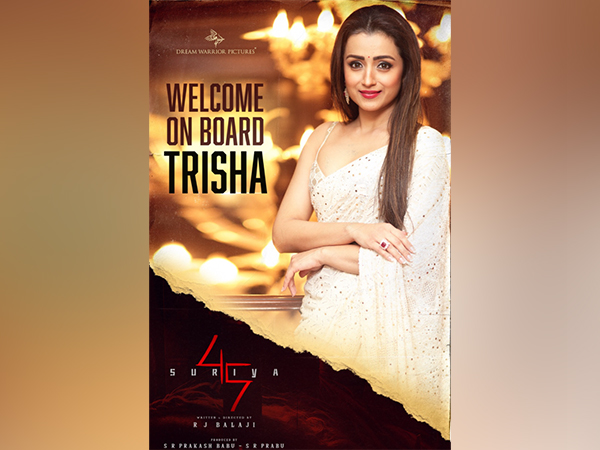Trisha Krishnan (Image source: Instagram: @dreamwarriorpictures)