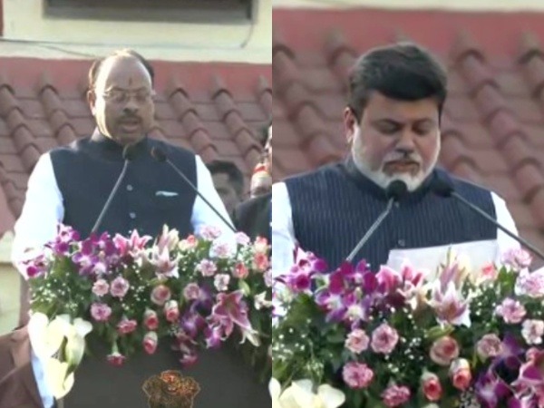 BJP chief Chandrashekhar Bawankule and Shiv Sena leader Uday Samant. (Photo/ANI)