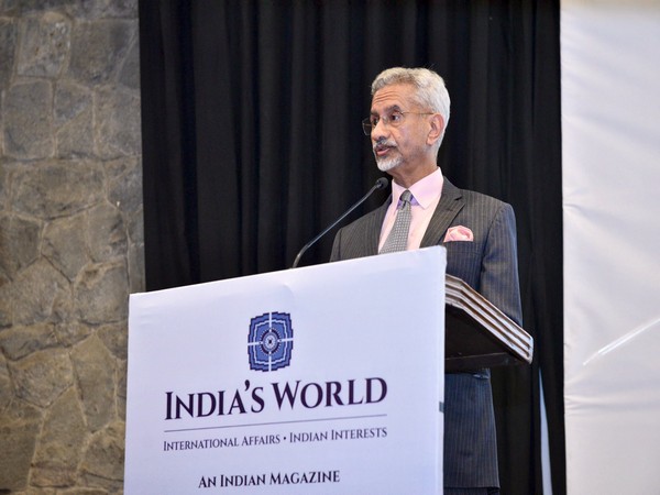 EAM Jaishankar delivering remarks during the launch of India's World magazine (Photo/ X@DrSJaishankar)