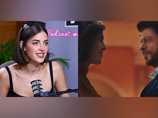 Alicia Kaur,  Alicia Kaur with Shah Rukh Khan (Image source/ ANI, Instagram/ @alicia_kaur)