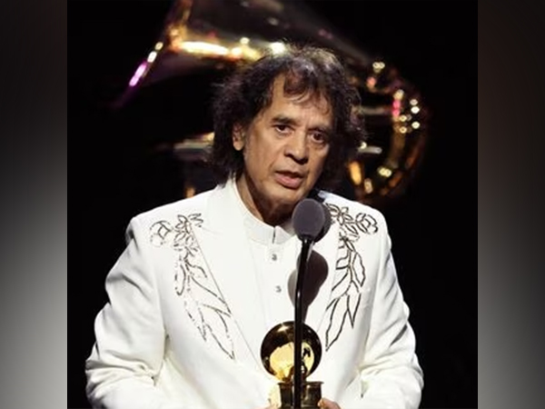 Tabla maestro Zakir Hussain (Image source: Grammys)
