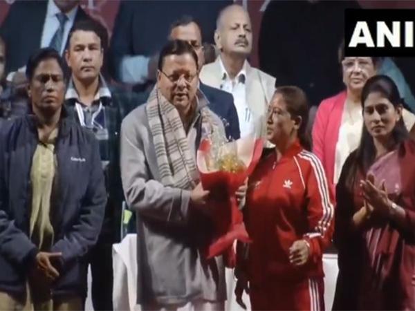 Uttarakhand Chief Minister Pushkar Singh Dhami launches the logo, theme song, and mascot for the upcoming 38th National Games. (Picture: ANI)