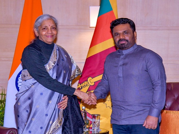 Sri Lankan President Amnura Kumara Dissanayake with Finance Minister Nirmala Sitharaman (Image: X@anuradisanayake)