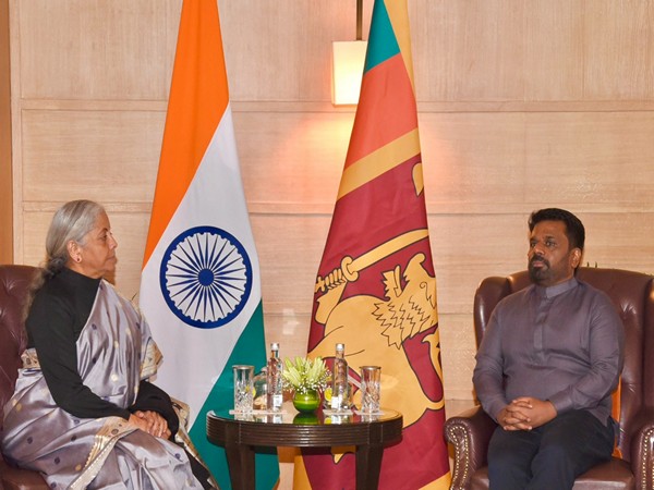 Sri Lankan President Amnura Kumara Dissanayake with Finance Minister Nirmala Sitharaman (Photo Credit: X/@FinMinIndia)