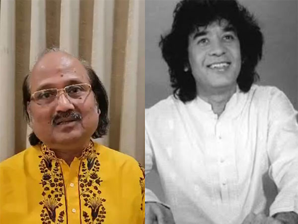 Pt. Ronu Majumdar and Zakir Hussain (Image Source: ANI/Instagram:@ranveersingh)