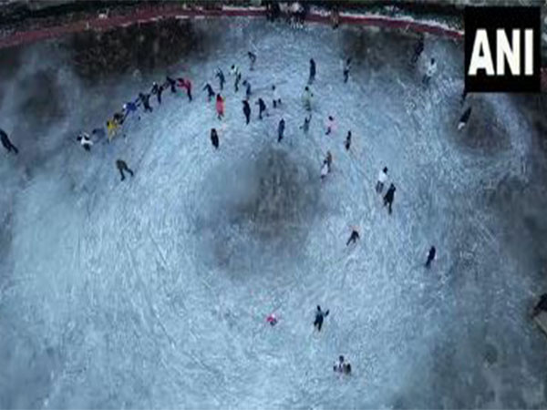 The skating season began earlier than usual this year due to favorable weather conditions and clear skies.(Photo/ANI)