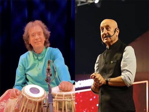 Zakir Hussain, Anupam Kher (Photo/@USAndIndia/@anupampkher)