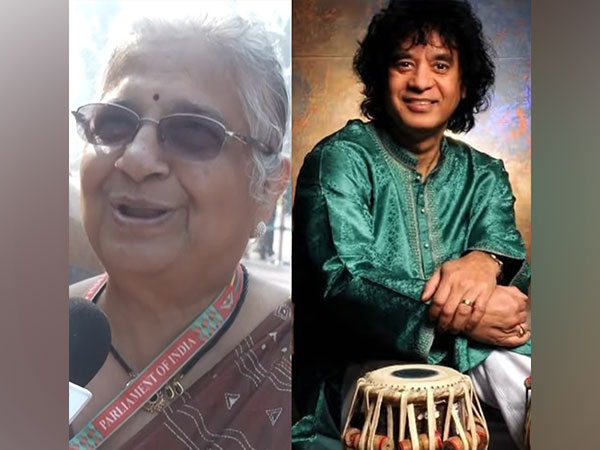 Sudha Murty and Zakir Hussain (Image Source: ANI/Instagram/@akshaykumar)