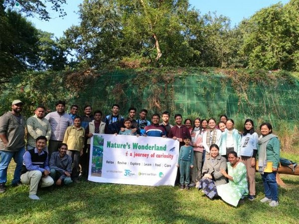 Participants engage in nature learning during Aaranyak's 