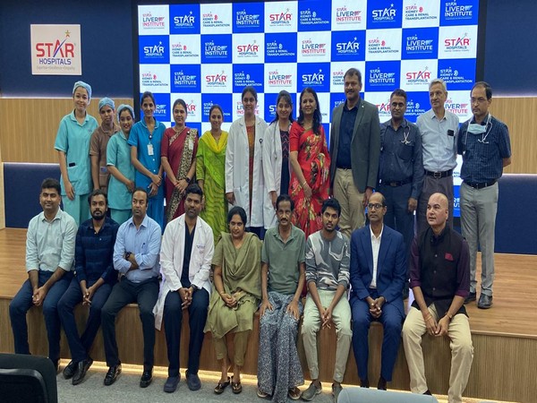 Combined liver, kidney transplant successfully done on 54-year-old man in Hyderabad (Photo/ANI)