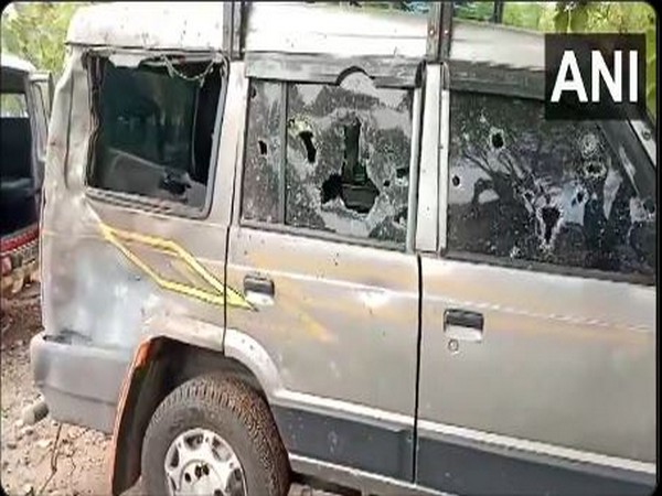 One of the vehicles gutted in the explosion at Virudhunagar firecracker unit (Photo/ANI)