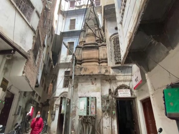 Locked temple found in Varanasi (Photo/ANI)