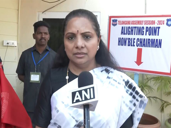 BRS leader and MLC K Kavitha. (Photo/ANI)