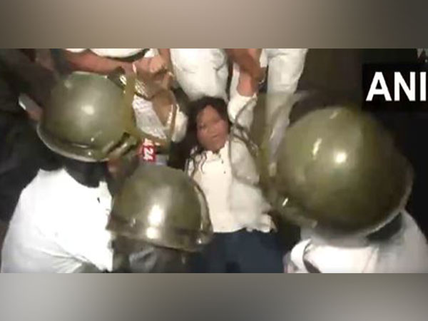  Police detain Congress workers (Photo/ANI)