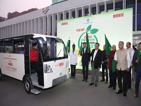 BSES provides zero-pollution electric buses to Delhi AIIMS for shuttle service (Photo/ANI)