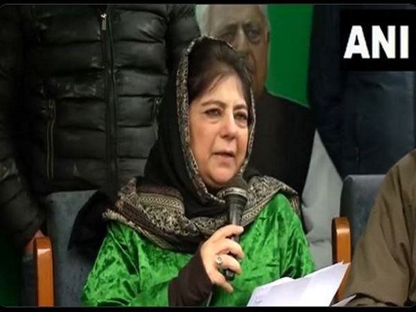 PDP supremo Mehbooba Mufti (Photo/ANI)