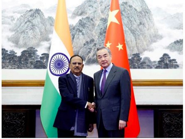 NSA Ajit Doval and Wang Yi, China's Foreign Minister (Photo/China's Ministry of Foreign Affairs)