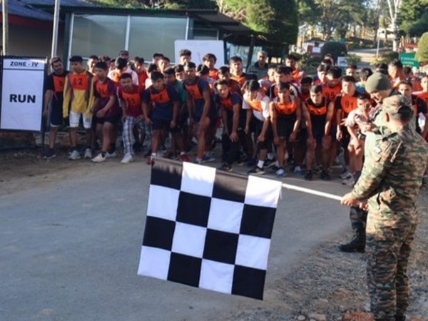 Training programme by Assam Rifles. (Photo/ANI)