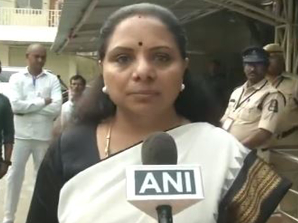 BRS leader and MLC K Kavitha. (Photo/ANI)