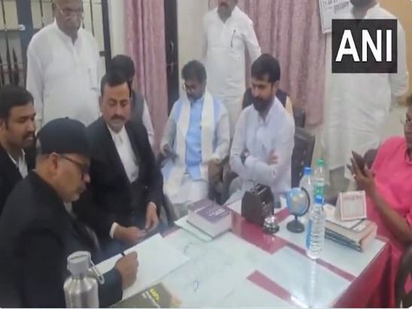 BJP leader CT Ravi brought to Khanapura Police Station on Thursday. (Photo/ANI)