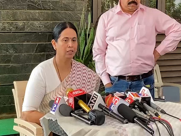  Karnataka Minister Lakshmi Hebbalkar  at her residence in Belagavi (Photo/ANI)