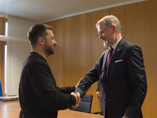 Ukraine President  Volodymyr Zelenskyy meets Czech Prime Minister Petr Fiala  (Photo/X@ZelenskyyUa)