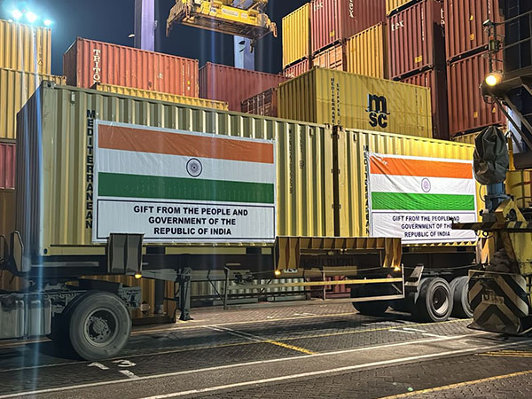Indian aid consignment bound for Lesotho (Photo/ X@MEAIndia)