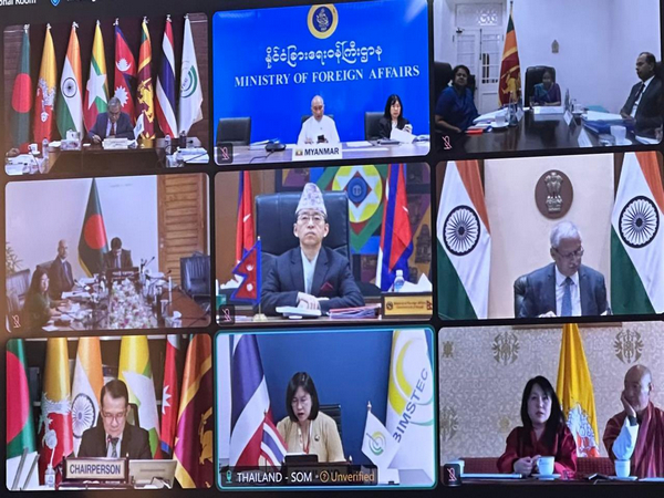 24th virtual Session of BIMSTEC Senior Officials’ Meeting (Image Credit: X/@MoFANepal)