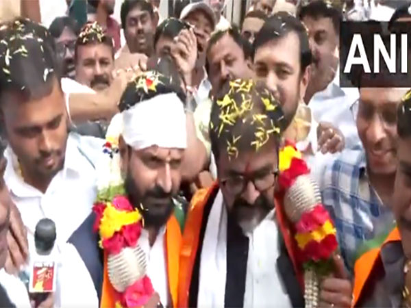 BJP leader CT Ravi at party headquarters in Bengaluru (Photo/ANI)
