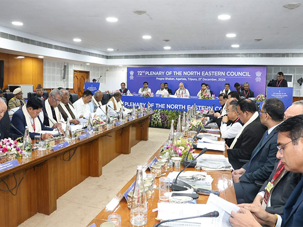 A visual from the 72nd Plenary North Eastern Council session (Photo/X @DrManikSaha2)
