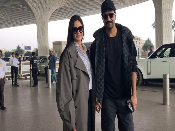 Actor Vicky Kaushal and Katrina Kaif (Image Source: ANI)