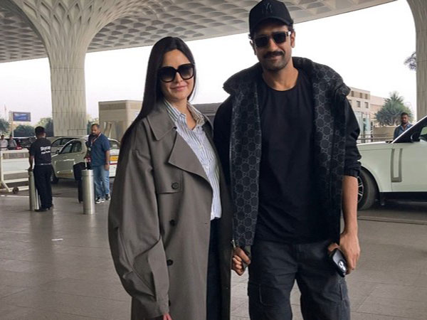 Actor Vicky Kaushal and Katrina Kaif (Image Source: ANI)