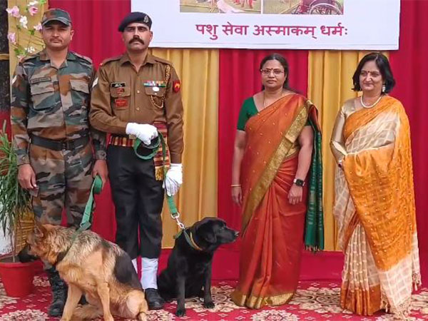 Indian Army gifts retired military dogs to schools for special children (Photo/ANI)