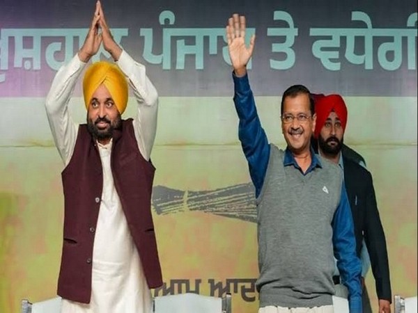 Punjab CM Bhagwant Mann and AAP convenor Arvind Kejriwal (Photo/X@AAPPunjab)
